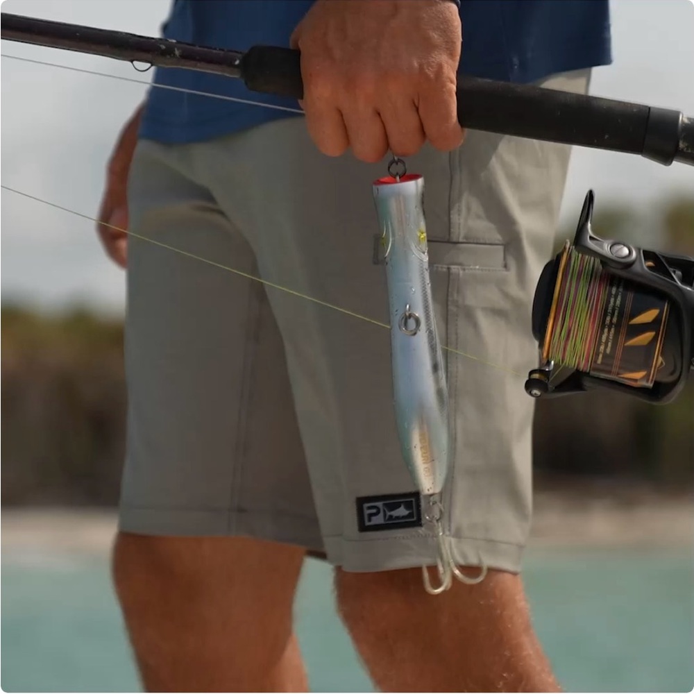 Men’s Pelagic Mako Fishing Short Gray 34